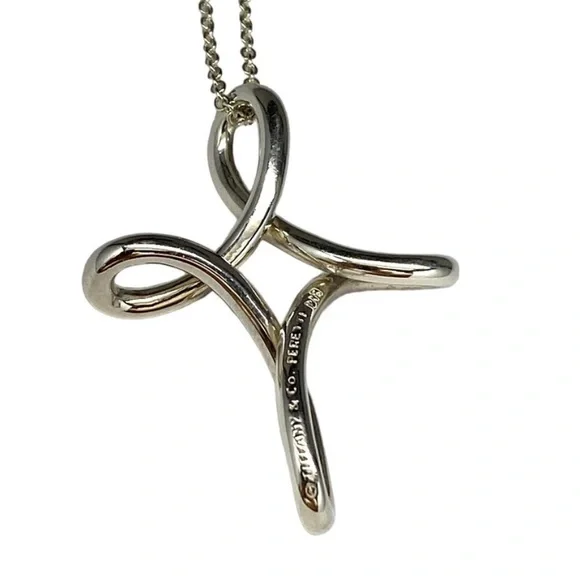 Tiffany & Co. Elsa Peretti Open Infinity Cross, Sterling Silver - Picture 6 of 6